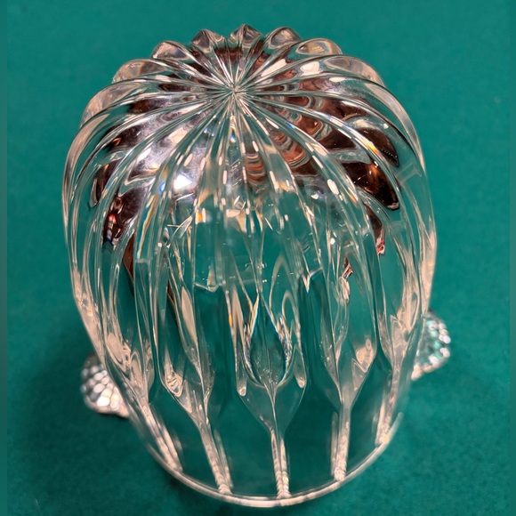 Mikasa Ice Bucket Park Lane Crystal Ice Bucket with Handles Retired 6" Bar Ware - Picture 10 of 12